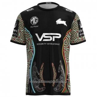 Camiseta South Sydney Rabbitohs Rugby 2023 Indigena Negro