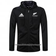 Chaqueta con Capucha Nueva Zelandia All Blacks Rugby 2018-2019 Negro