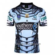 Camiseta Cronulla Sutherland Sharks 9s Rugby 2017 Azul