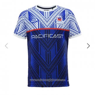 Camiseta Samoa Rugby 2024 Segunda Azul