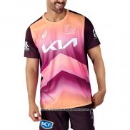 Camiseta Brisbane Broncos Rugby 2024 Entrenamiento Rosa