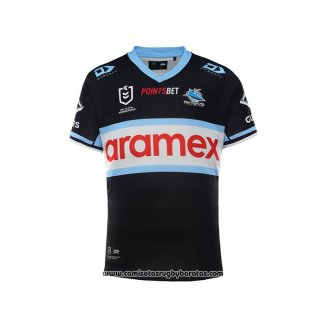 Camiseta Cronulla Sutherland Sharks Rugby 2022 Segunda