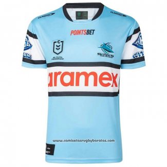 Camiseta Cronulla Sutherland Sharks Rugby 2023 Local