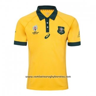 Camiseta Australia Rugby 2019 Amarillo