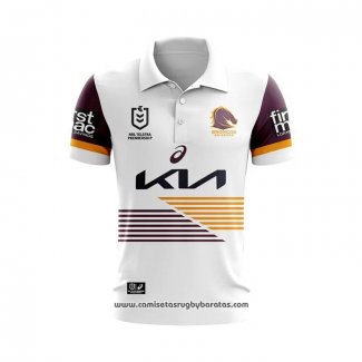 Camiseta Polo Brisbane Broncos Rugby 2024 Segunda