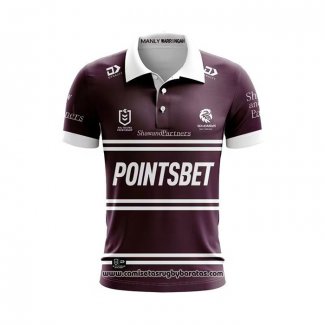 Camiseta Polo Manly Warringah Sea Eagles Rugby 2024 Local