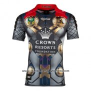 Camiseta Melbourne Storm Thor Marvel Rugby 2017 Amarillo