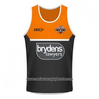 Tank Top Wests Tigers Rugby 2018-2019 Negro Naranja